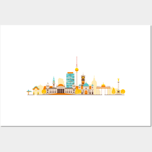 Berlin Skyline Posters and Art